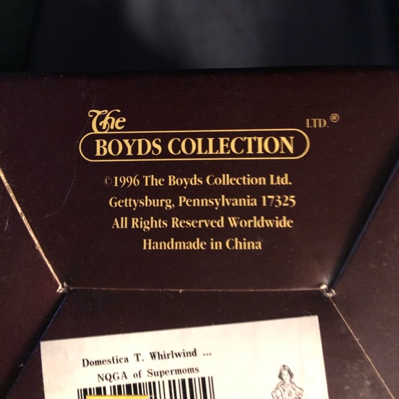 MOMS DO IT ALL - BOYD’S BEARS AND FRIENDS DOMESTICA T. WHIRLWIND - Picture 9 of 9